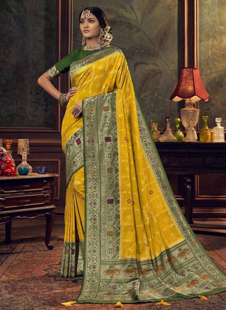 Yellow Colour BK Vanya 2900 Festive Wear Fancy Designer Soft Silk Designer Saree Collection 2901